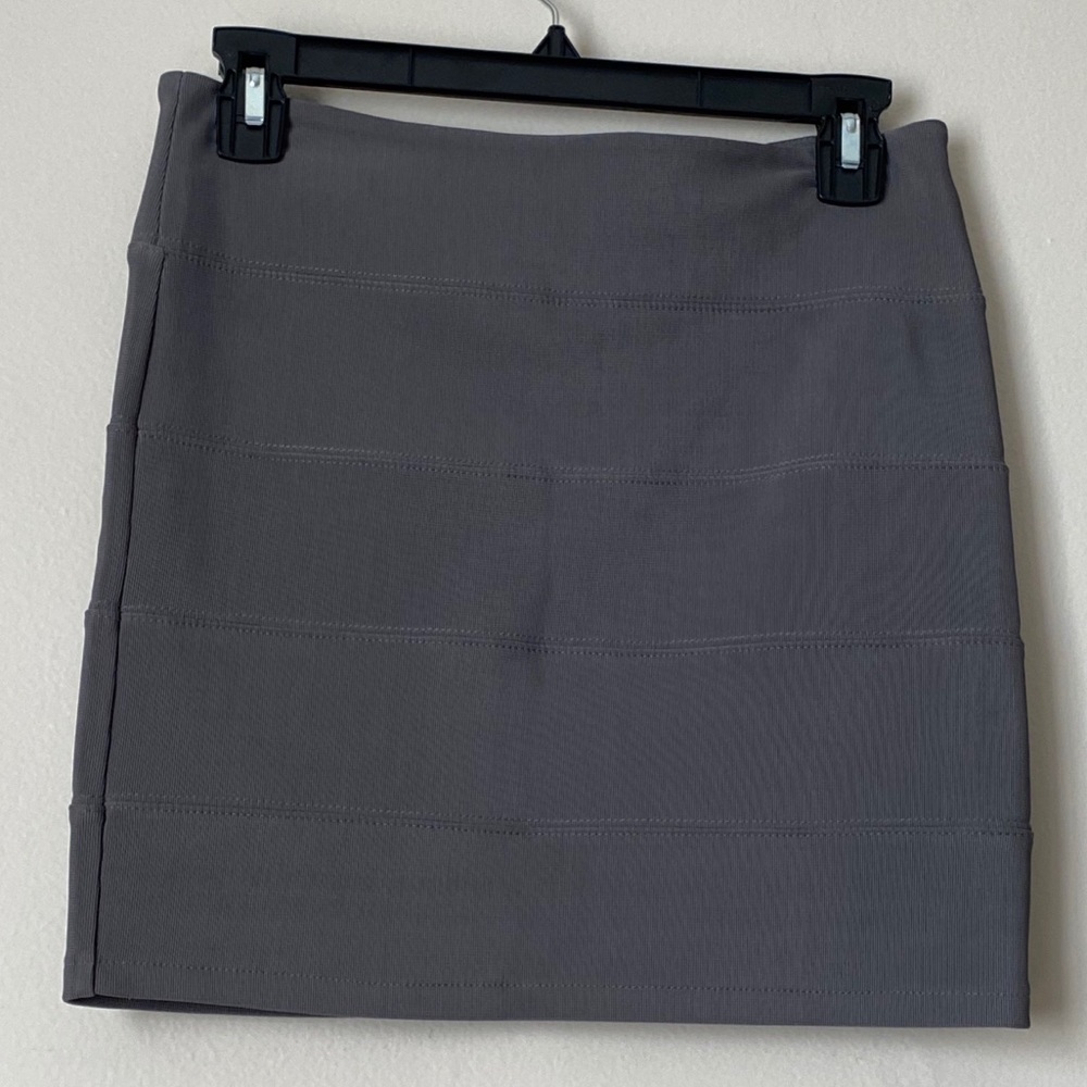 Millau gray staple mini skirt